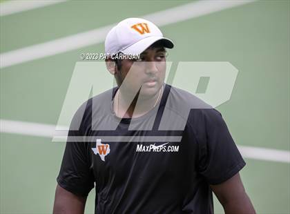 Thumbnail 1 in The Woodlands vs Round Rock Westwood (UIL 6A Team Tennis Semifinal) photogallery.