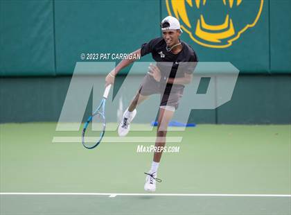 Thumbnail 1 in The Woodlands vs Round Rock Westwood (UIL 6A Team Tennis Semifinal) photogallery.