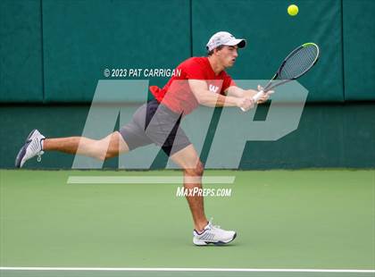 Thumbnail 1 in The Woodlands vs Round Rock Westwood (UIL 6A Team Tennis Semifinal) photogallery.