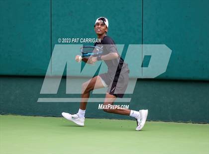 Thumbnail 2 in The Woodlands vs Round Rock Westwood (UIL 6A Team Tennis Semifinal) photogallery.
