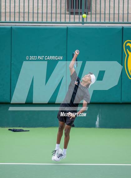 Thumbnail 1 in The Woodlands vs Round Rock Westwood (UIL 6A Team Tennis Semifinal) photogallery.