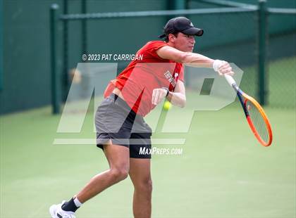 Thumbnail 2 in The Woodlands vs Round Rock Westwood (UIL 6A Team Tennis Semifinal) photogallery.
