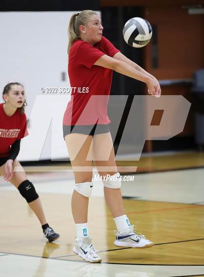 Thumbnail 3 in Fairfield Christian Academy vs Amanda-Clearcreek (Scrimmage) photogallery.