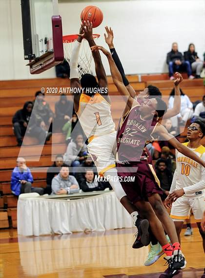 Thumbnail 1 in Brooklyn Collegiate vs. Cardinal Hayes (Apparel Challenge) photogallery.