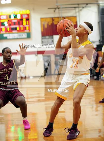 Thumbnail 1 in Brooklyn Collegiate vs. Cardinal Hayes (Apparel Challenge) photogallery.