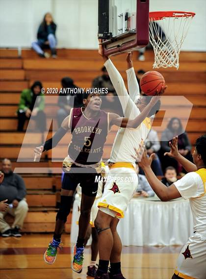 Thumbnail 1 in Brooklyn Collegiate vs. Cardinal Hayes (Apparel Challenge) photogallery.