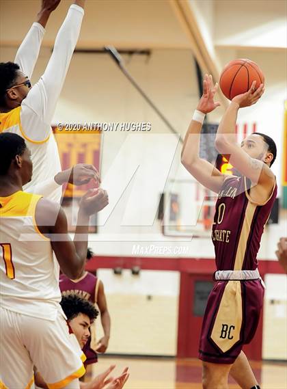 Thumbnail 1 in Brooklyn Collegiate vs. Cardinal Hayes (Apparel Challenge) photogallery.