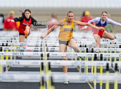 Thumbnail 2 in IHSAA Delta Sectionals (100 Meter Hurdles)  photogallery.