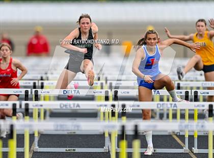 Thumbnail 2 in IHSAA Delta Sectionals (100 Meter Hurdles)  photogallery.