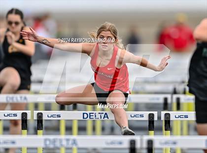 Thumbnail 2 in IHSAA Delta Sectionals (100 Meter Hurdles)  photogallery.