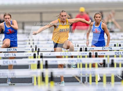 Thumbnail 2 in IHSAA Delta Sectionals (100 Meter Hurdles)  photogallery.
