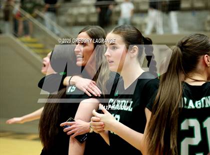 Thumbnail 2 in Flower Mound vs Southlake Carroll (UIL 6A D2 Volleyball Region Final) photogallery.