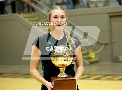 Thumbnail 2 in Flower Mound vs Southlake Carroll (UIL 6A D2 Volleyball Region Final) photogallery.