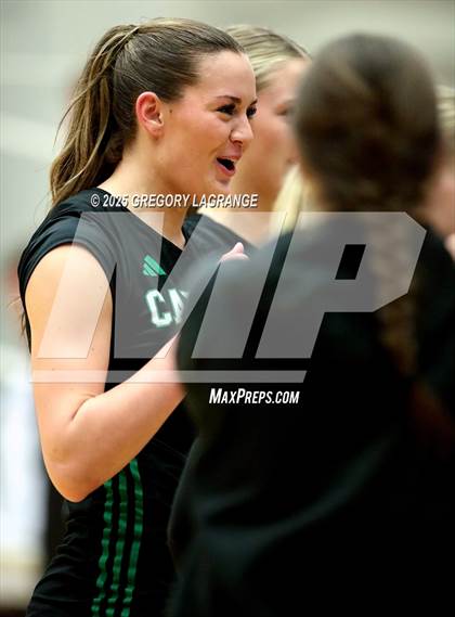 Thumbnail 2 in Flower Mound vs Southlake Carroll (UIL 6A D2 Volleyball Region Final) photogallery.