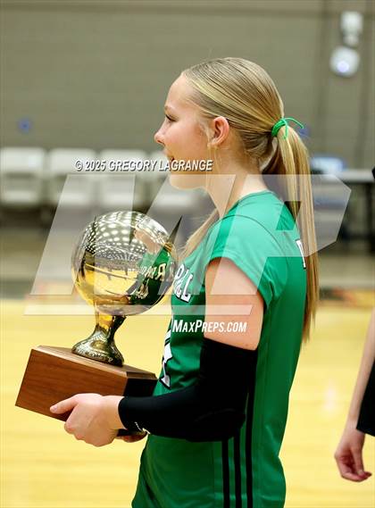 Thumbnail 1 in Flower Mound vs Southlake Carroll (UIL 6A D2 Volleyball Region Final) photogallery.