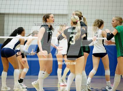 Thumbnail 1 in Flower Mound vs Southlake Carroll (UIL 6A D2 Volleyball Region Final) photogallery.