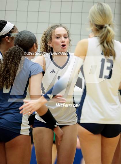 Thumbnail 3 in Flower Mound vs Southlake Carroll (UIL 6A Volleyball Regional Finals Division 2) photogallery.