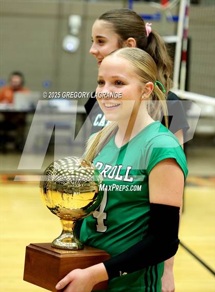 Thumbnail 3 in Flower Mound vs Southlake Carroll (UIL 6A D2 Volleyball Region Final) photogallery.