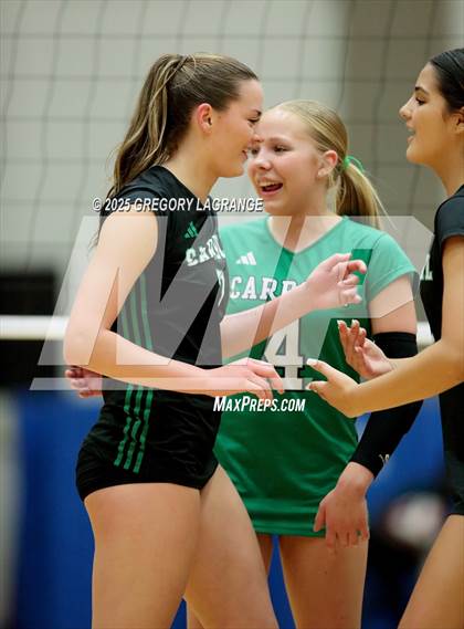 Thumbnail 1 in Flower Mound vs Southlake Carroll (UIL 6A Volleyball Regional Finals Division 2) photogallery.