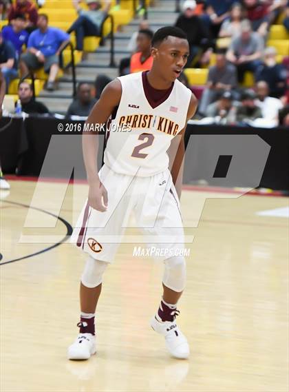 Thumbnail 2 in Corona del Sol vs. Christ the King (Hoophall West Invitational) photogallery.