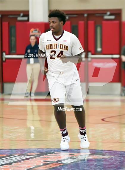Thumbnail 3 in Corona del Sol vs. Christ the King (Hoophall West Invitational) photogallery.