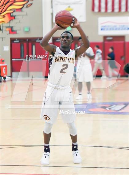 Thumbnail 3 in Corona del Sol vs. Christ the King (Hoophall West Invitational) photogallery.