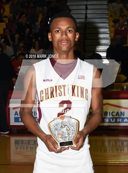 Thumbnail 1 in Corona del Sol vs. Christ the King (Hoophall West Invitational) photogallery.