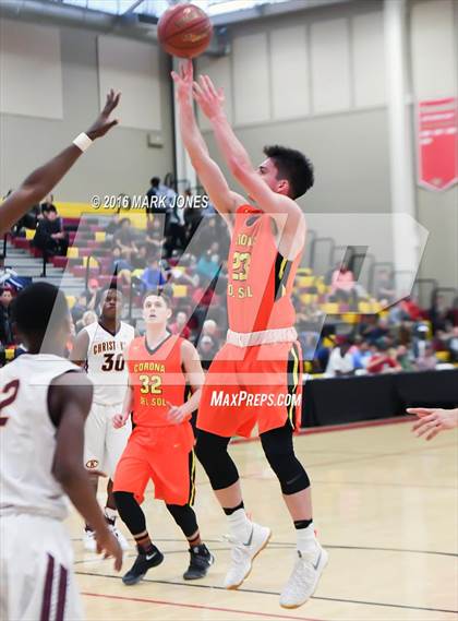 Thumbnail 1 in Corona del Sol vs. Christ the King (Hoophall West Invitational) photogallery.