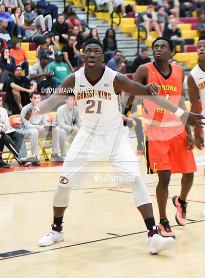 Thumbnail 2 in Corona del Sol vs. Christ the King (Hoophall West Invitational) photogallery.