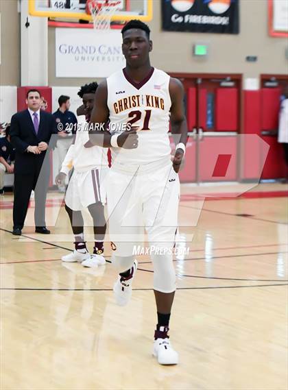Thumbnail 1 in Corona del Sol vs. Christ the King (Hoophall West Invitational) photogallery.