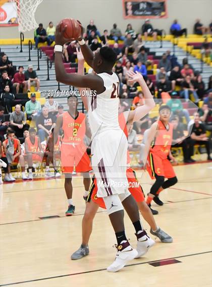 Thumbnail 1 in Corona del Sol vs. Christ the King (Hoophall West Invitational) photogallery.
