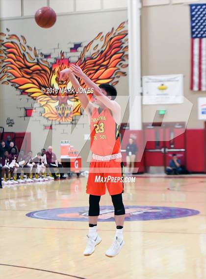Thumbnail 2 in Corona del Sol vs. Christ the King (Hoophall West Invitational) photogallery.