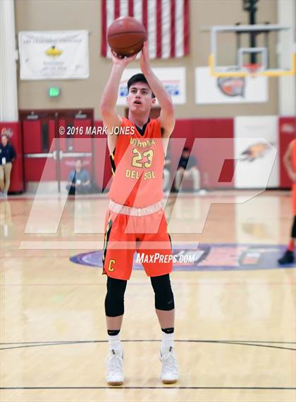 Thumbnail 1 in Corona del Sol vs. Christ the King (Hoophall West Invitational) photogallery.