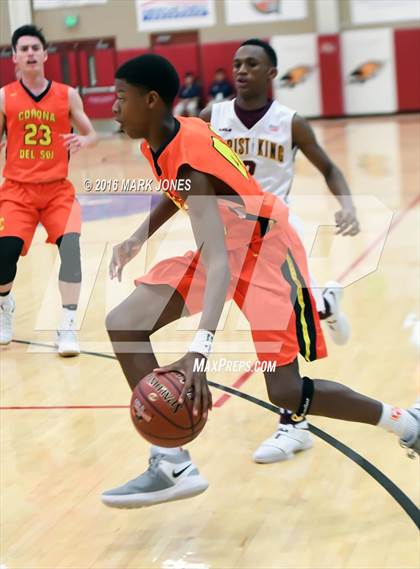 Thumbnail 3 in Corona del Sol vs. Christ the King (Hoophall West Invitational) photogallery.