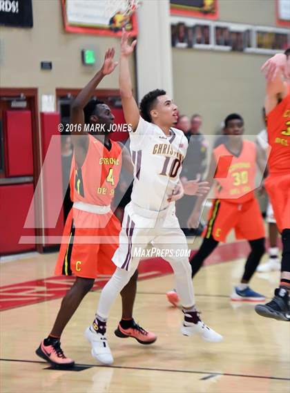 Thumbnail 1 in Corona del Sol vs. Christ the King (Hoophall West Invitational) photogallery.