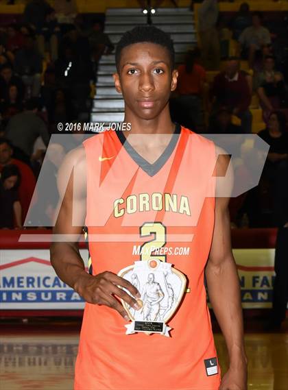 Thumbnail 1 in Corona del Sol vs. Christ the King (Hoophall West Invitational) photogallery.
