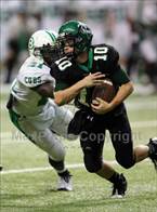 Mayede Creek QB Lucas Leonard was harrassed all game by stellar Brenham defense.