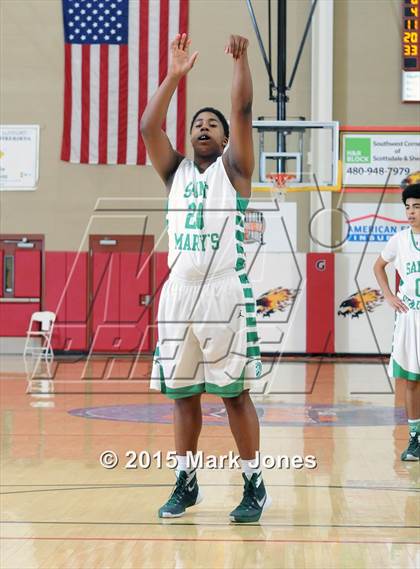 Thumbnail 1 in St. Mary's vs Rainier Beach (Hoophall West Invitational) photogallery.