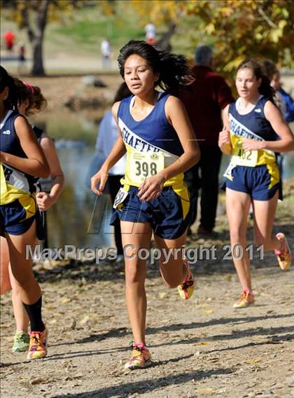 Thumbnail 2 in CIF State Cross Country Championships (Girls Division III) photogallery.
