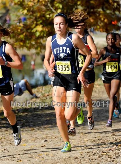 Thumbnail 1 in CIF State Cross Country Championships (Girls Division III) photogallery.