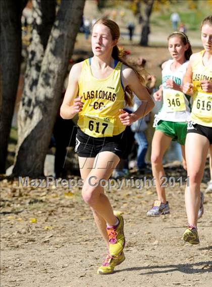 Thumbnail 3 in CIF State Cross Country Championships (Girls Division III) photogallery.