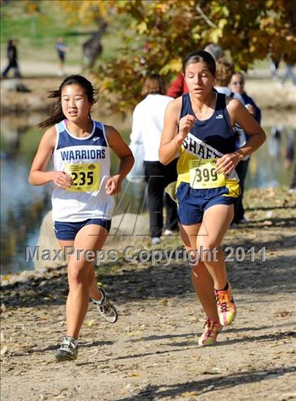 Thumbnail 3 in CIF State Cross Country Championships (Girls Division III) photogallery.