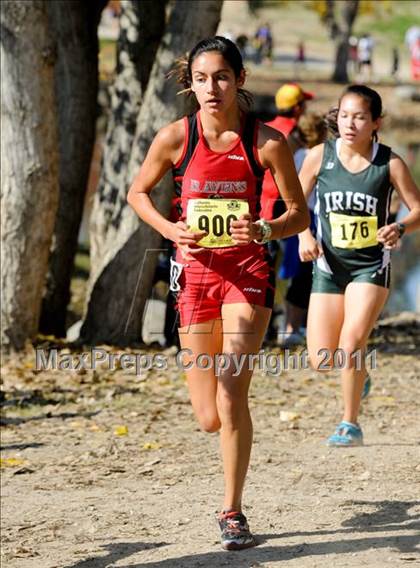 Thumbnail 1 in CIF State Cross Country Championships (Girls Division III) photogallery.