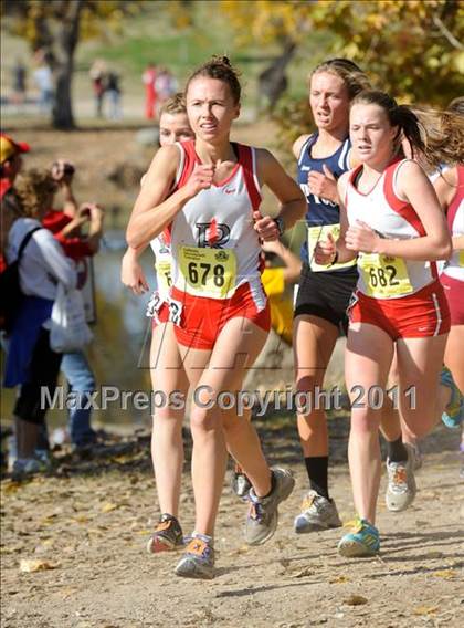 Thumbnail 3 in CIF State Cross Country Championships (Girls Division III) photogallery.