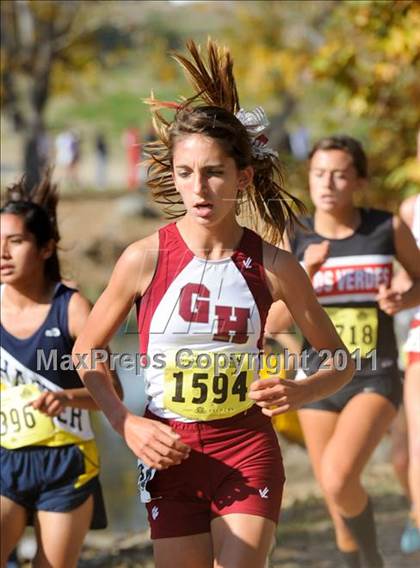 Thumbnail 3 in CIF State Cross Country Championships (Girls Division III) photogallery.