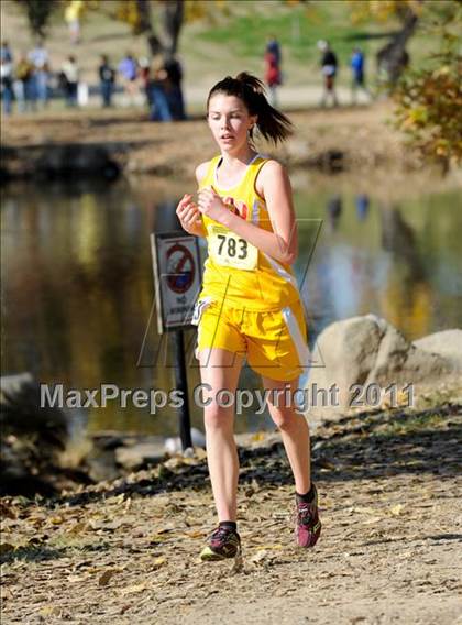 Thumbnail 3 in CIF State Cross Country Championships (Girls Division III) photogallery.