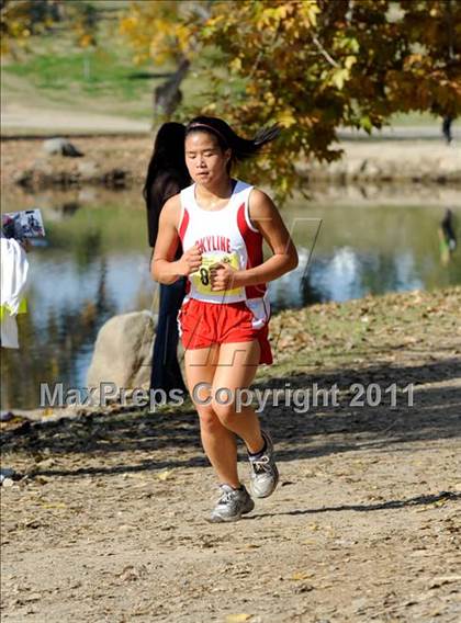 Thumbnail 3 in CIF State Cross Country Championships (Girls Division III) photogallery.