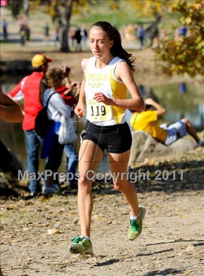 Thumbnail 1 in CIF State Cross Country Championships (Girls Division III) photogallery.