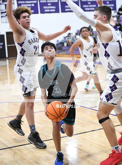 Thumbnail 2 in Sabino vs. St. John Paul II Catholic (Coyotes Basketball Invitational) photogallery.