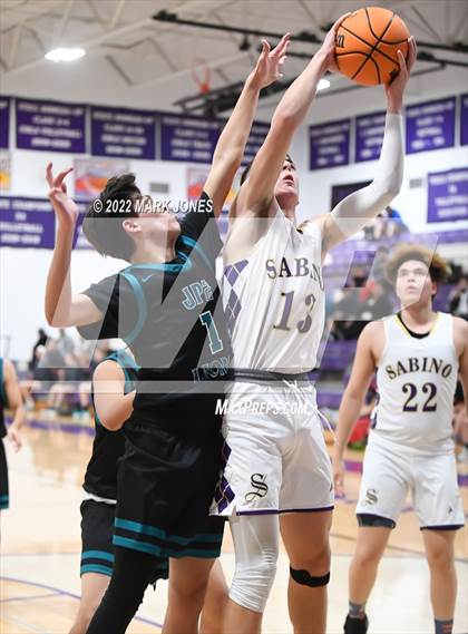 Thumbnail 3 in Sabino vs. St. John Paul II Catholic (Coyotes Basketball Invitational) photogallery.